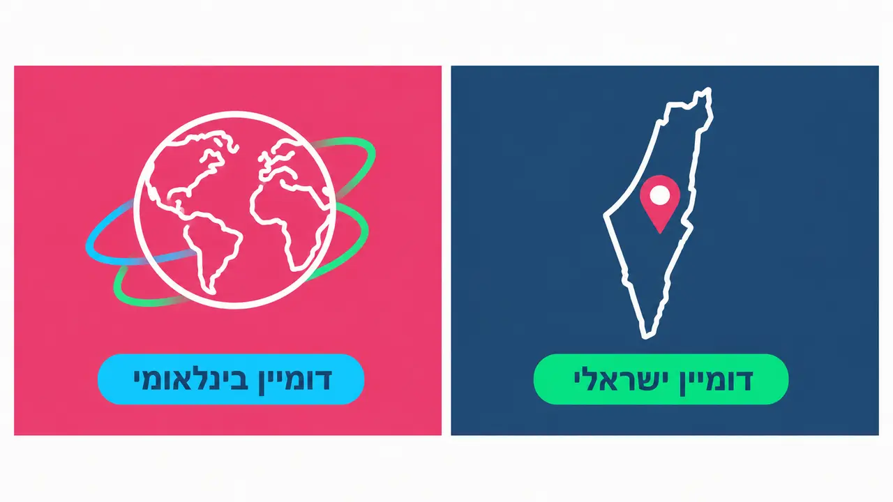 האם כדאי לבחור דומיין ישראלי או בינלאומי?